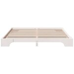 vidaXL Cadre de Lit Blanc 180x200 cm en Bois Massif