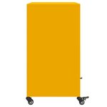 vidaXL Buffet jaune moutarde 68 5x39x72 cm acier laminé à froid