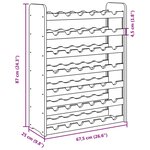 vidaXL Casier à vin 67 5x25x87 cm Bois de pin massif