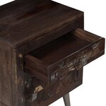 vidaXL Table de chevet Bois de récupération solide 40 x 30 x 50 cm