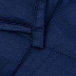 vidaXL Couverture lestée Bleu 135x200 cm 10 kg Tissu