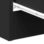 vidaXL Table de chevet Noir 38 x 35 x 56 cm Bois d'ingénierie