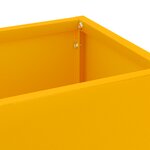 vidaXL Porte-parapluies Jaune moutarde Métal Standard Porte-parapluies