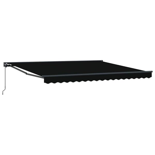 vidaXL Cadre d'auvent Noir 400 × 300 cm Polyester avec revêtement PU