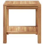 vidaXL Table basse Marron 45 x 45 x 45 cm Bois de teck solide