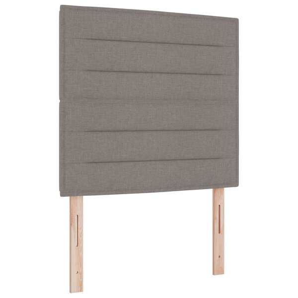 vidaXL Tête de lit Design Lignes Taupe 90 cm Tissu