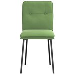 vidaXL Chaises à manger lot de 2 Vert clair Velours