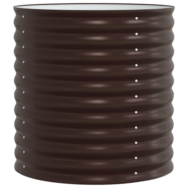 vidaXL Jardinière surélevée Marron 80 x 80 x 81 cm Acier