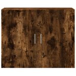 vidaXL Armoire murale chêne fumé 80x42 5x64 cm bois d'ingénierie