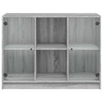 vidaXL Buffet sonoma gris 102x37x75 5 cm bois d'ingénierie