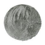 NEO YOGA Tapis de salon ou chambre - Microfibre extra doux - Ø 120 cm - Gris clair