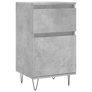 vidaXL Buffet gris béton 40x35x70 cm bois d'ingénierie