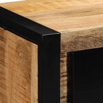 vidaXL Meuble TV 80x30x35 cm bois massif de manguier brut