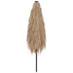 vidaXL Parasol de jardin avec mât en acier marron 248x248x248 cm
