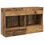 vidaXL Ensemble de meuble TV mural 6 pc Bois ancien Bois d’ingénierie
