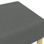 vidaXL Repose-pied gris foncé 77x55x31 cm tissu