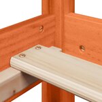 vidaXL Ensemble de lit et de banc avec toit 90x200 cm bois pin massif