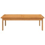 vidaXL Table de jardin 100x60x30 cm bois d'acacia solide
