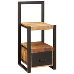 vidaXL Porte-vêtements 40x40x90 cm Bois Massif Rugueux Mango