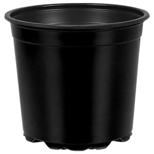 vidaXL Pot à fleurs 200 Pièces Noir Ø 15 x 13 cm Plastique