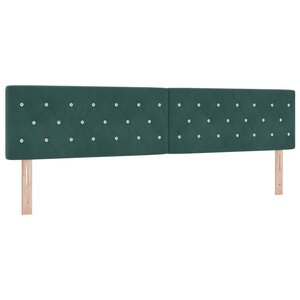 vidaXL Tête de lit avec tête de lit Vert foncé 200 cm Cuir synthétique