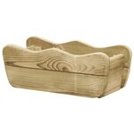 vidaXL Lit surélevé de jardin 50x18x18 cm Bois de pin imprégné