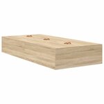 vidaXL Lit de rangement en chêne Sonoma 80x200 cm
