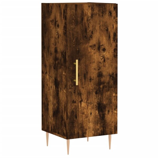 vidaXL Buffet Chêne fumé 34 5x34x90 cm Bois d'ingénierie