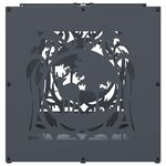 vidaXL Portant de bois chauffage anthracite 40x40x40 cm