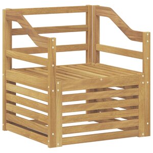 vidaXL Canapé d’extérieur Bois d'Acacia Massif Blanc