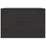 vidaXL Meuble TV noir 67x39x44 cm acier