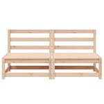 vidaXL Canapés centraux de jardin 2 Pièces Bois de pin massif
