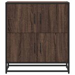 vidaXL Buffet chêne marron 68x35x76 cm bois d'ingénierie
