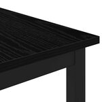 vidaXL Table basse Chêne noir 60 x 50 x 36 cm Bois d'ingénierie