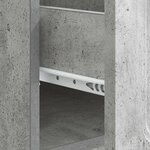 vidaXL Table basse Gris béton 49 x 50 x 37 cm Bois d'ingénierie