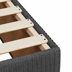vidaXL Sommier à lattes de lit avec matelas Gris foncé 100x200cm Tissu