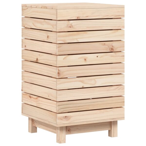 vidaXL Panier à linge 44x44x76 cm bois massif de pin