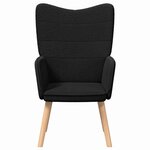 vidaXL fauteuil Noir 62 x 67 x 95 5 cm Tissu Sherpa