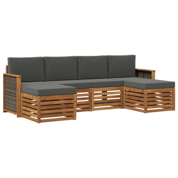 vidaXL Ensemble de canapés d'extérieur 5 pc