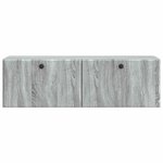 vidaXL Meuble TV mural 98 x 31 x 30 cm Sonoma gris Bois d'ingénierie