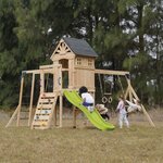 Aire de jeux - Toboggan vert citron - Duncan
