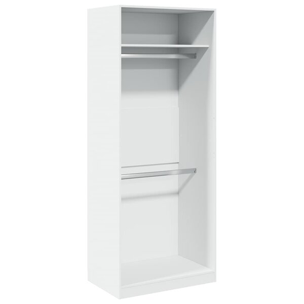 vidaXL Garde-robe blanc 80x50x200 cm bois d'ingénierie