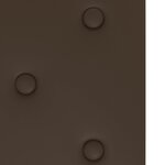 vidaXL Tête de lit murale 12 pc Marron Simili cuir