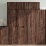 vidaXL Armoire de rangement chêne brun 70x42 5x225cm bois d'ingénierie