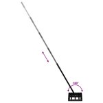 vidaXL Niveau de jardin 45 x 25 x 200 cm