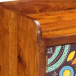 Banc à chaussures vidaXL 90x35x40 cm en bois massif d'acacia