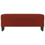 vidaXL Banc Rouge bordeaux 100x35x41 cm Similicuir