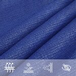 vidaXL Voile d'ombrage 160 g/m² Bleu 2 5x4 m PEHD