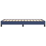 vidaXL Cadre de lit Bleu 90x200 cm Tissu