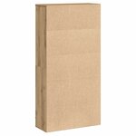 vidaXL Bibliothèque chêne artisanal 60x24x120 cm bois d'ingénierie